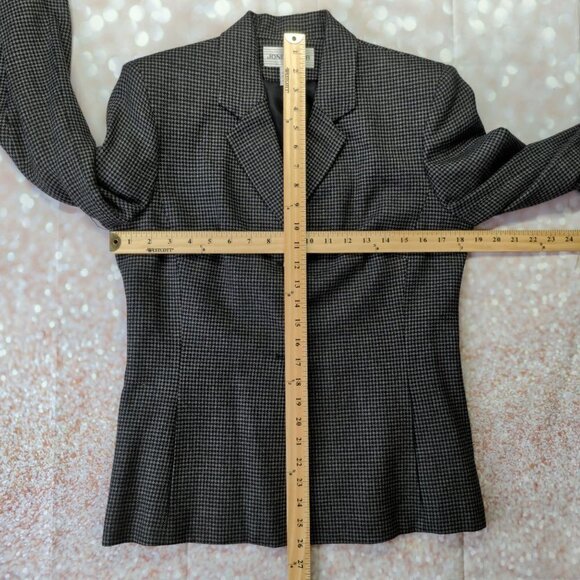 Jones Wear Houndstooth Woolen Jacket and Skirt Set, Women's Small - Picture 7 of 16